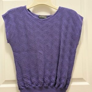 Women's Purple Textured Top